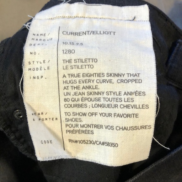 Current Elliott The Stiletto Distressed Skinny - Picture 5 of 5